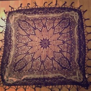 Urban outfitters square, 100% silk scarf.